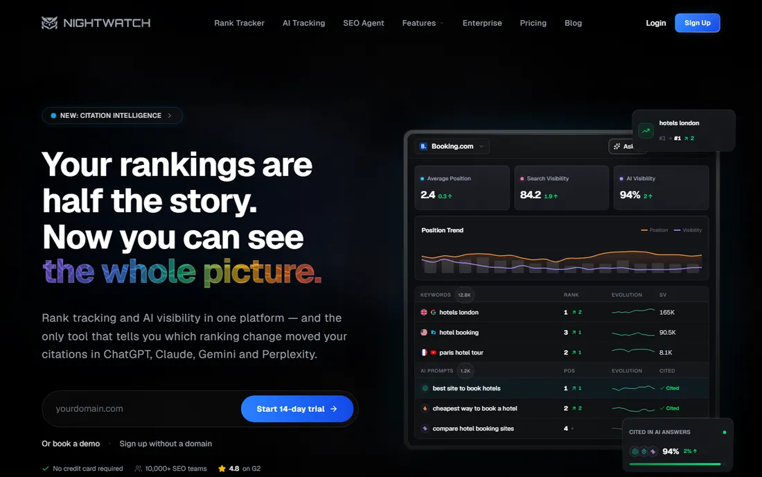 Nightwatch homepage