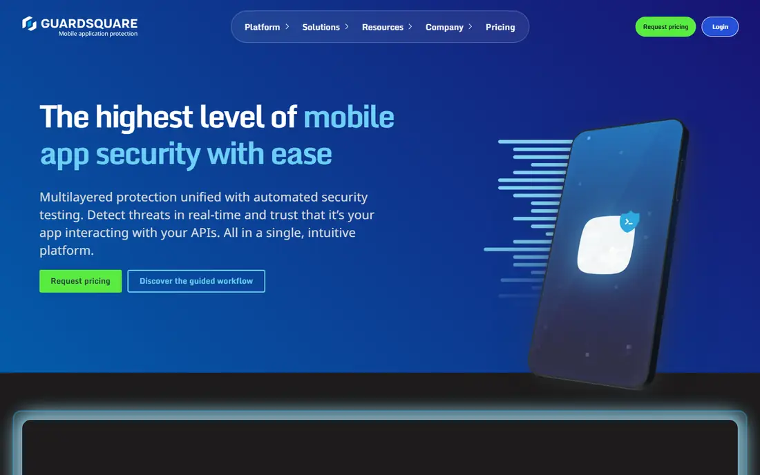 Guardsquare homepage