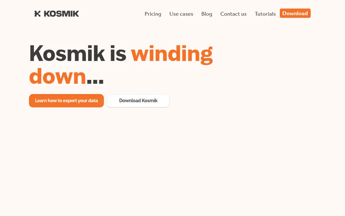 Kosmik homepage