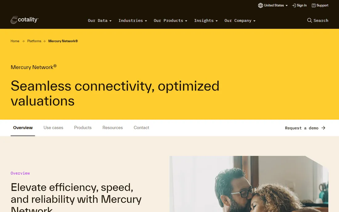 Mercury Network homepage