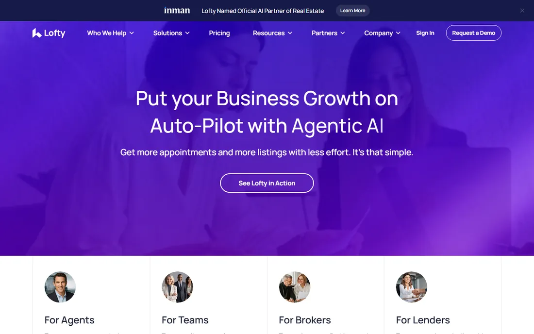 Lofty homepage