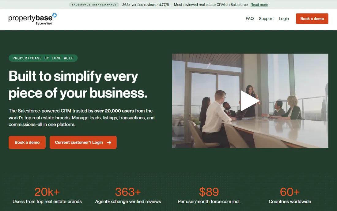 Propertybase homepage