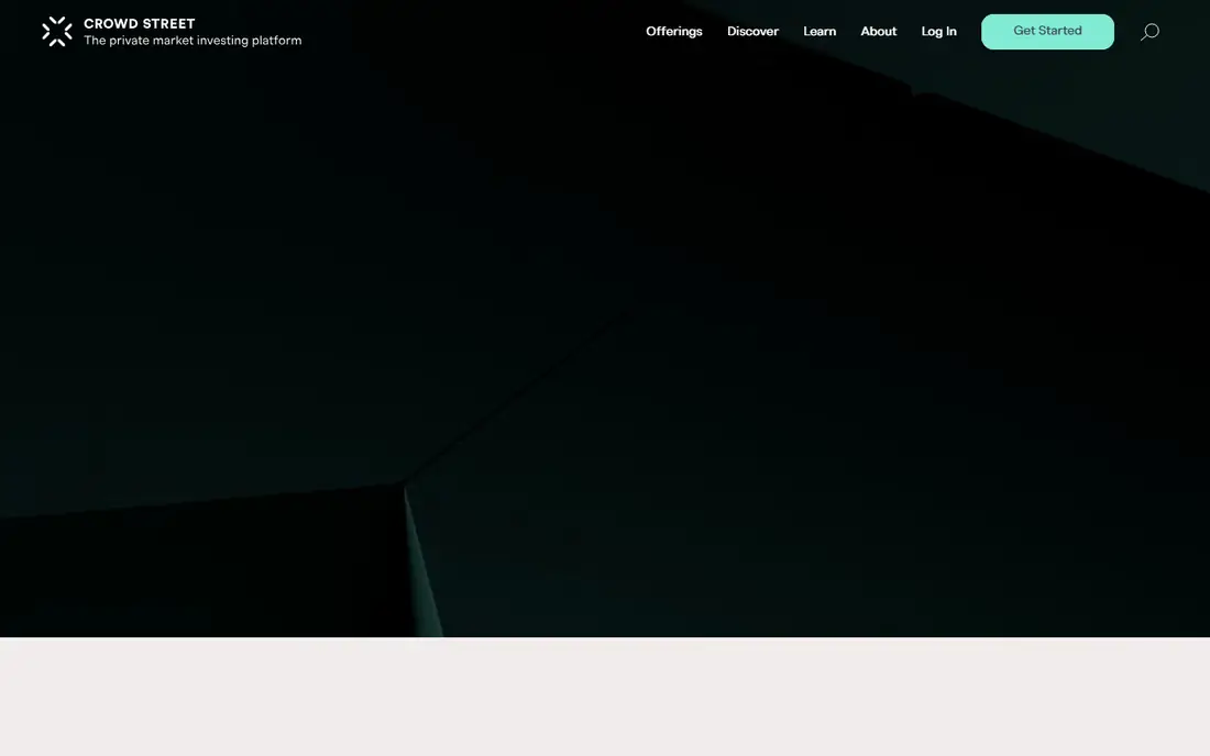 CrowdStreet homepage