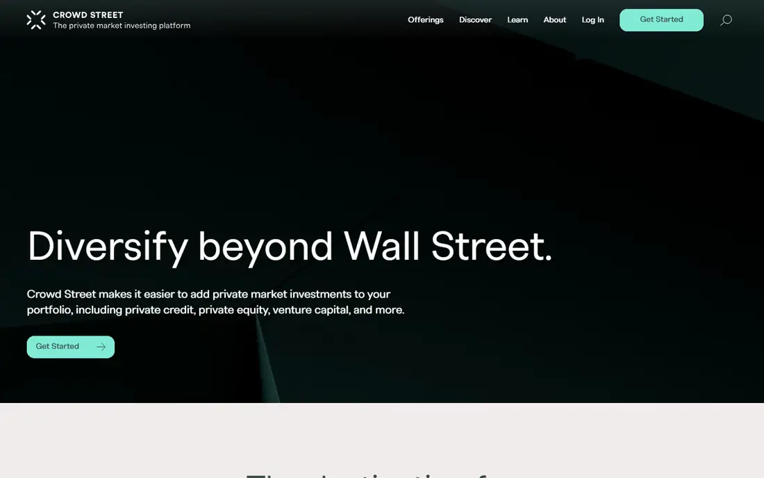 CrowdStreet homepage