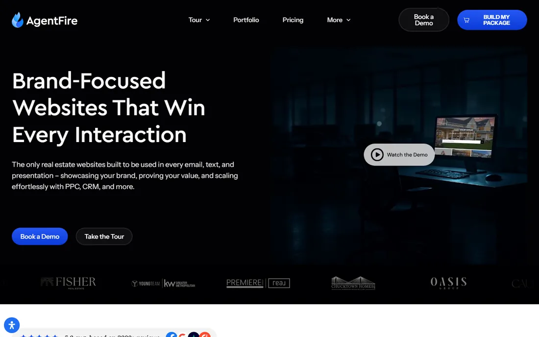 AgentFire homepage