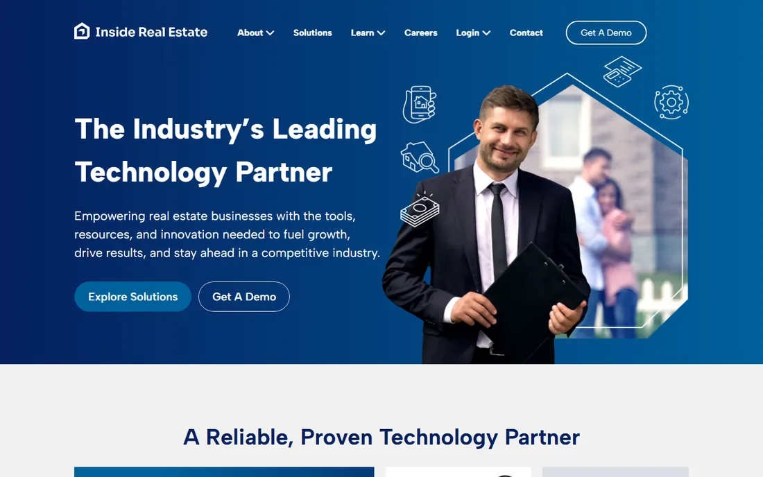 kvCORE (Inside Real Estate) homepage