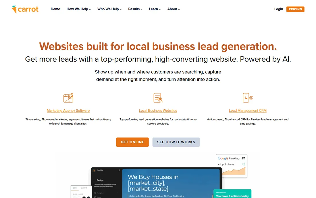 Carrot homepage