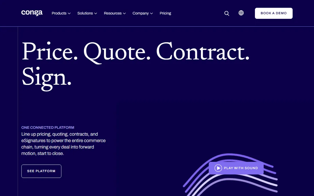 Conga homepage
