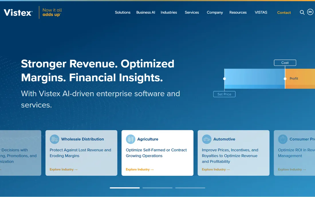 Vistex homepage