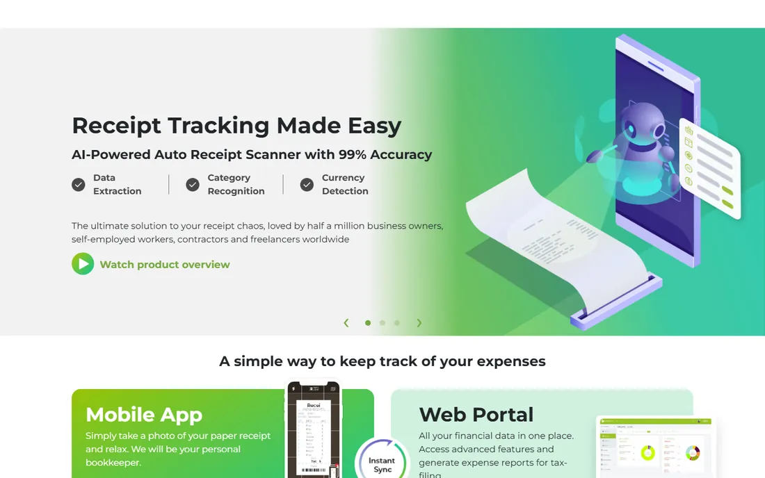 Foreceipt homepage