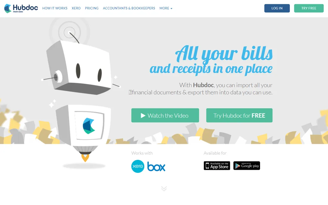 Hubdoc homepage