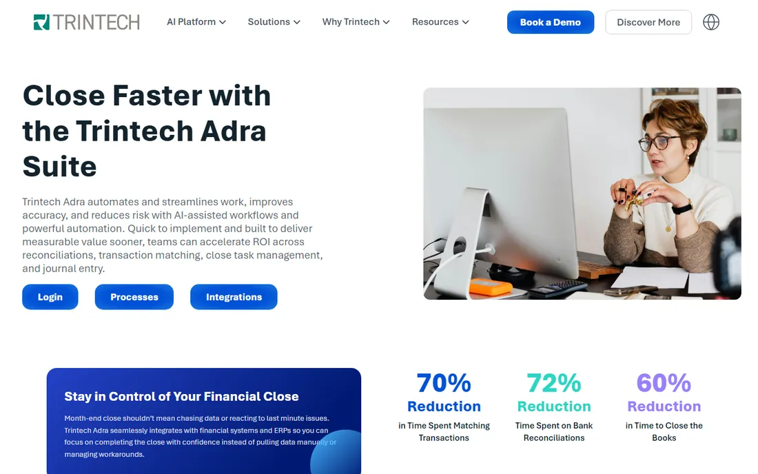 Trintech (Adra Suite) homepage