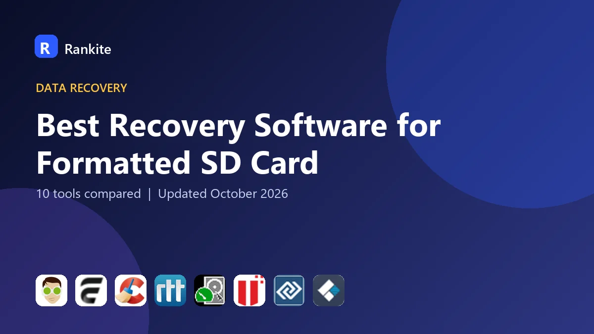 Best Recovery Software for Formatted SD Card in 2026: 10 Tools Compared