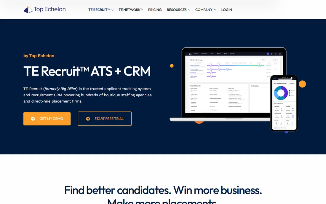 TE Recruit homepage