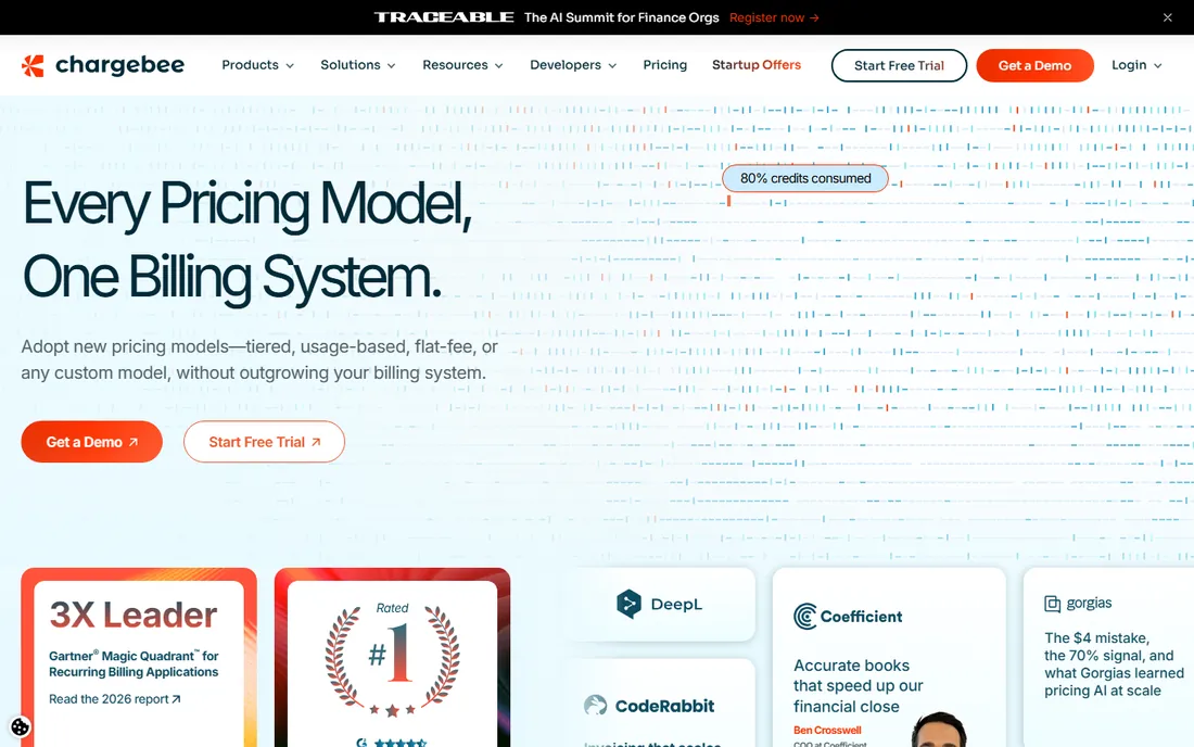 Chargebee homepage