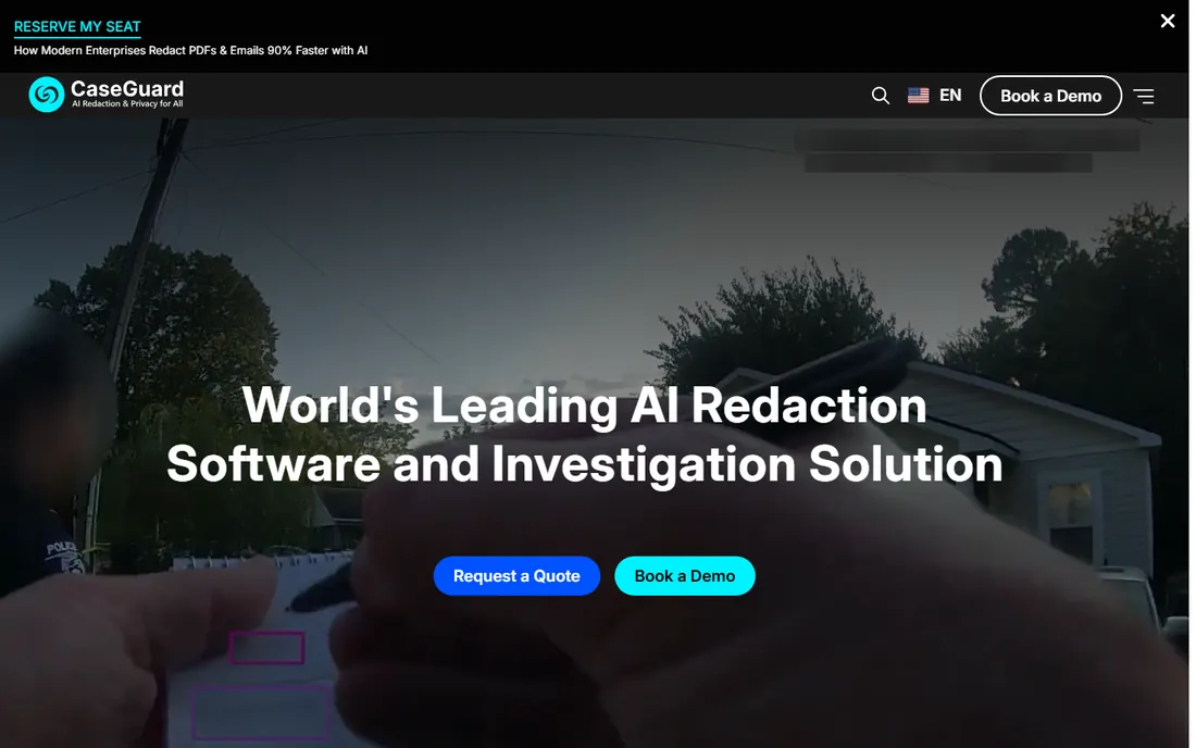 CaseGuard homepage