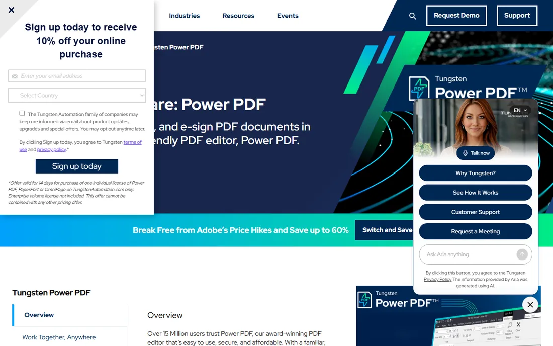 Kofax Power PDF homepage