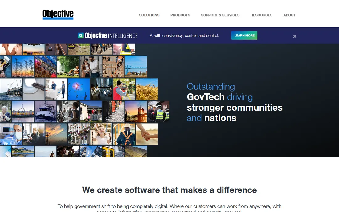 Objective Redact homepage
