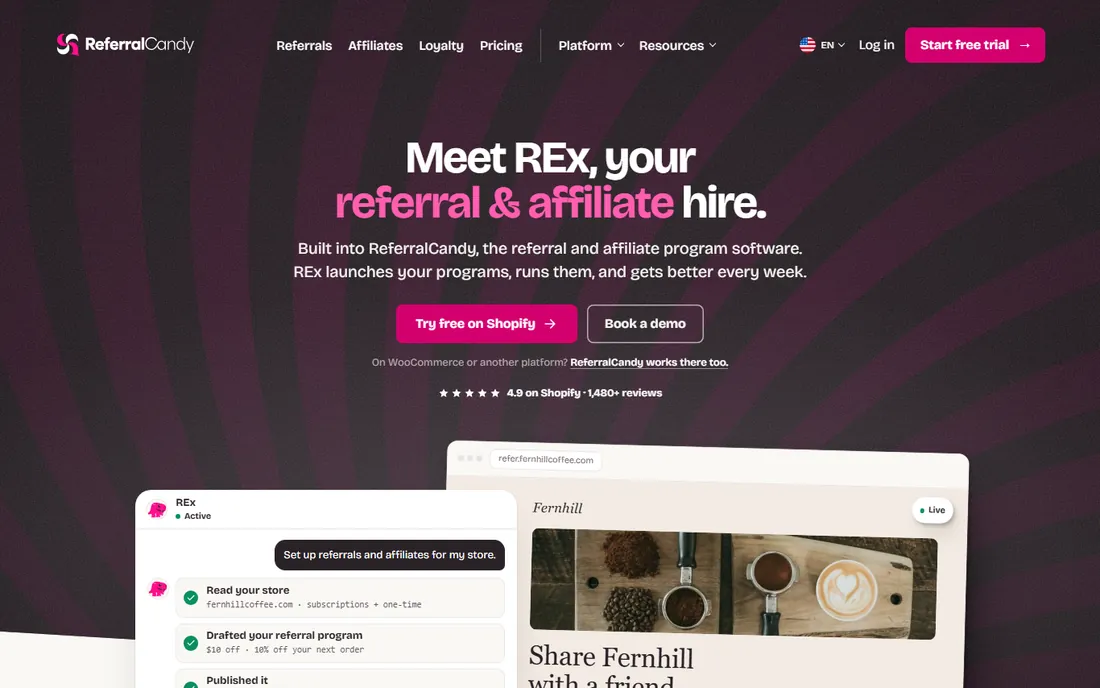 ReferralCandy homepage