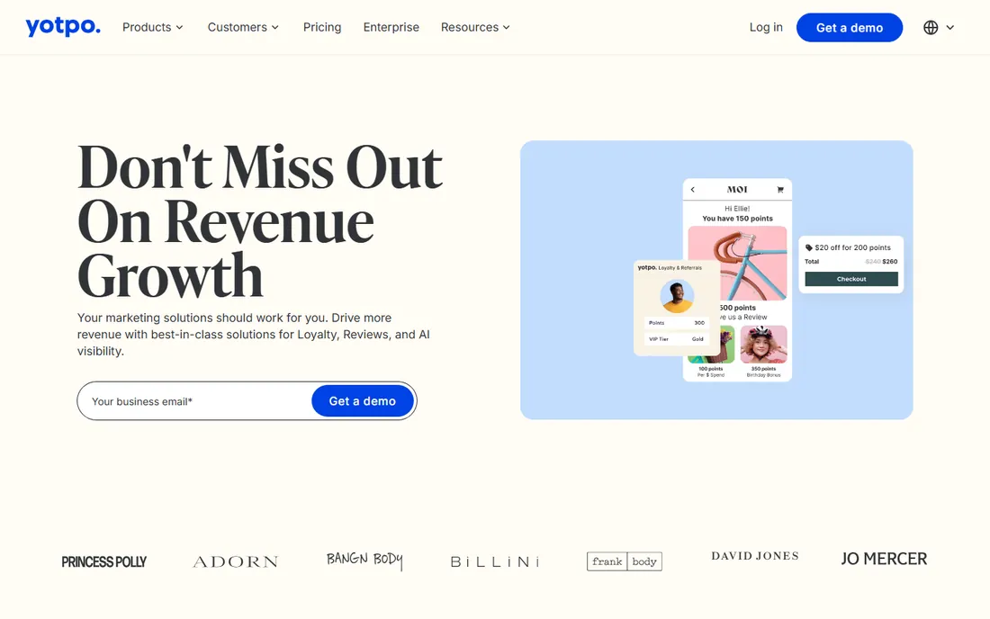 Yotpo homepage
