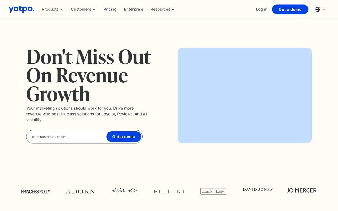 Yotpo homepage