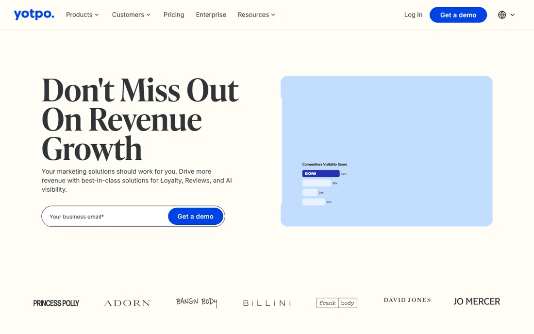 Yotpo homepage