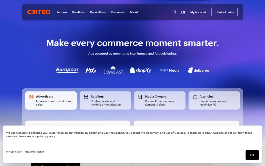 Criteo homepage