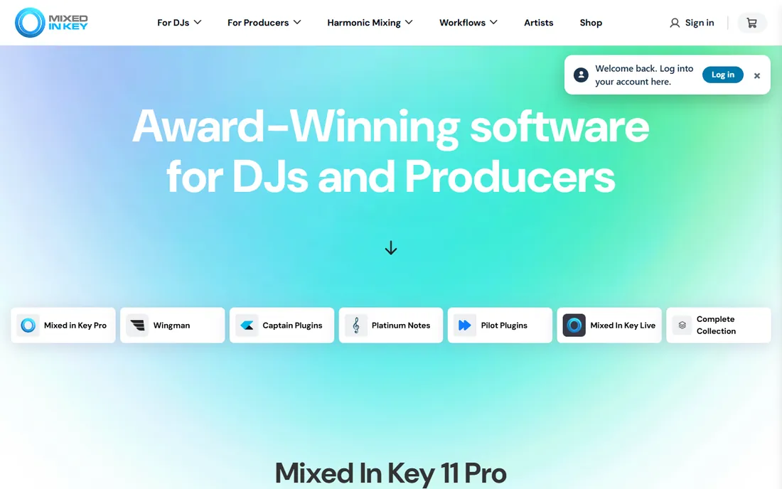 Mixed In Key homepage