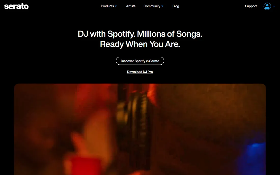 Serato DJ Pro homepage