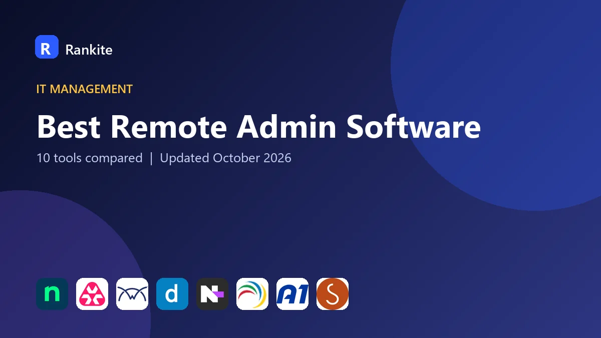 Best Remote Admin Software in 2026: 10 Tools Compared
