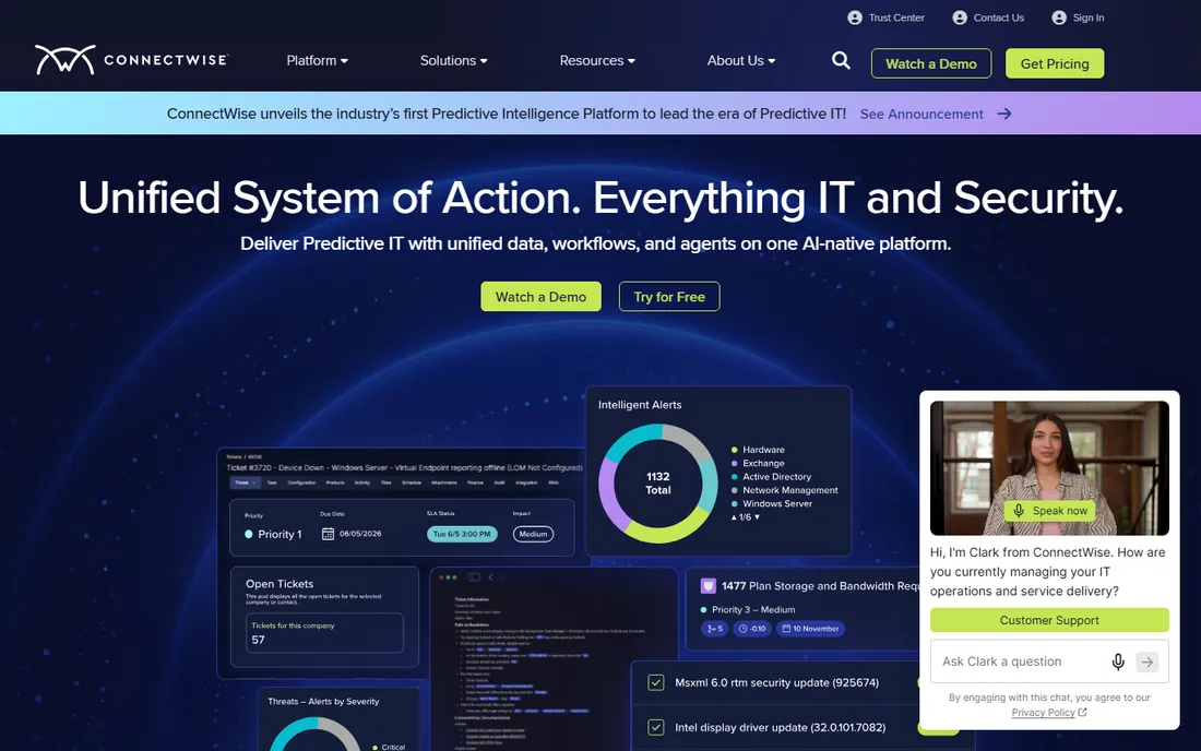 ConnectWise Automate homepage