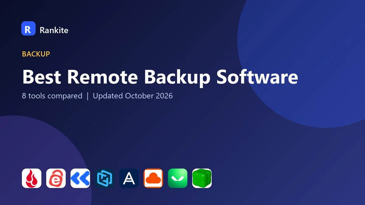 Best Remote Backup Software in 2026: 8 Tools Compared