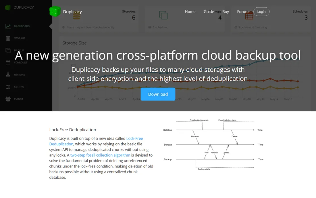 Duplicacy homepage