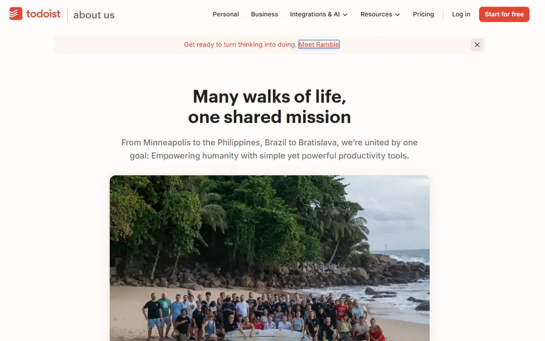 Doist homepage