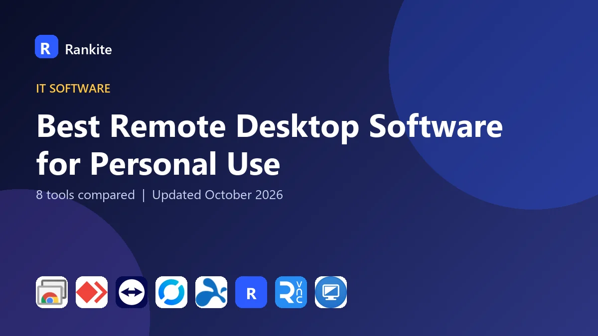 Best Remote Desktop Software for Personal Use in 2026: 8 Tools Compared