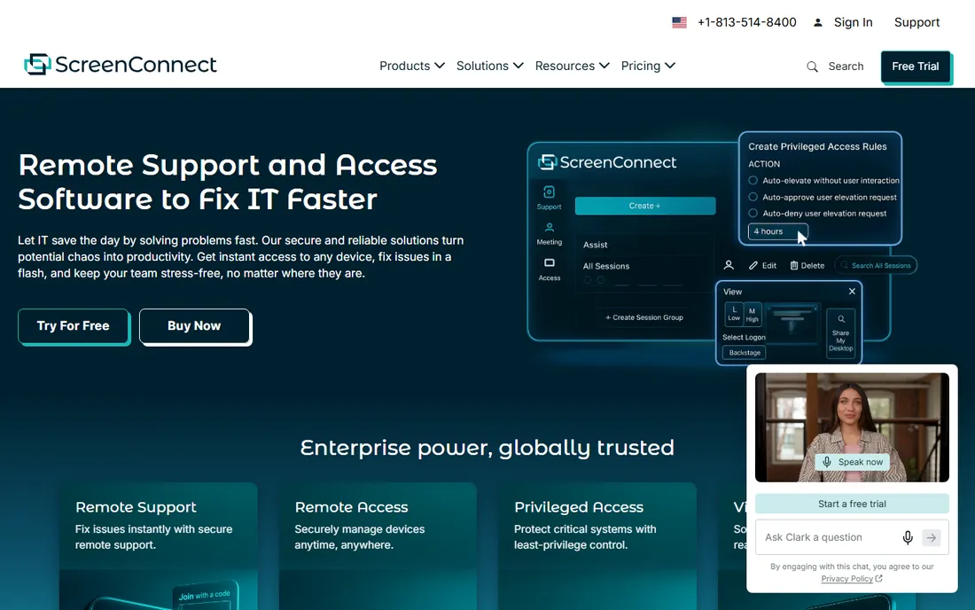 ConnectWise ScreenConnect homepage