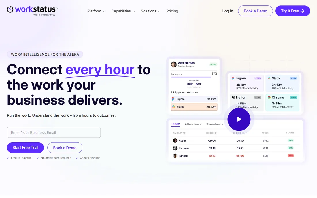 Workstatus homepage