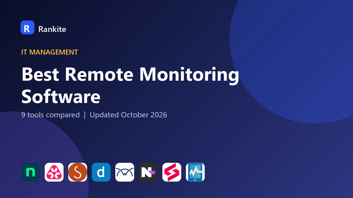 Best Remote Monitoring Software in 2026: 9 RMM Tools Compared
