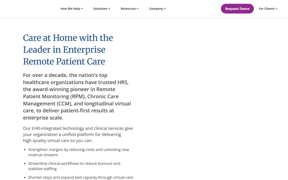 Health Recovery Solutions homepage