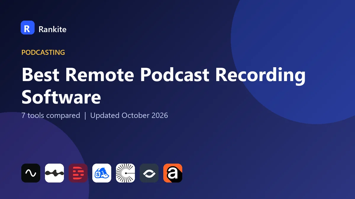 Best Remote Podcast Recording Software: 7 Tools Compared