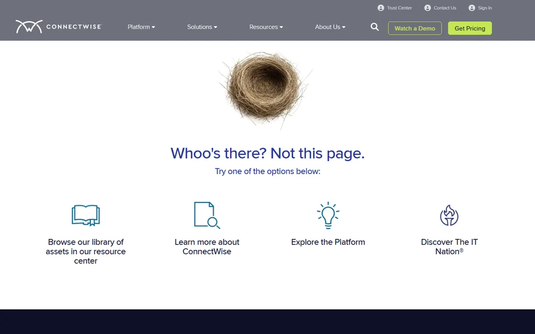 ConnectWise ScreenConnect homepage
