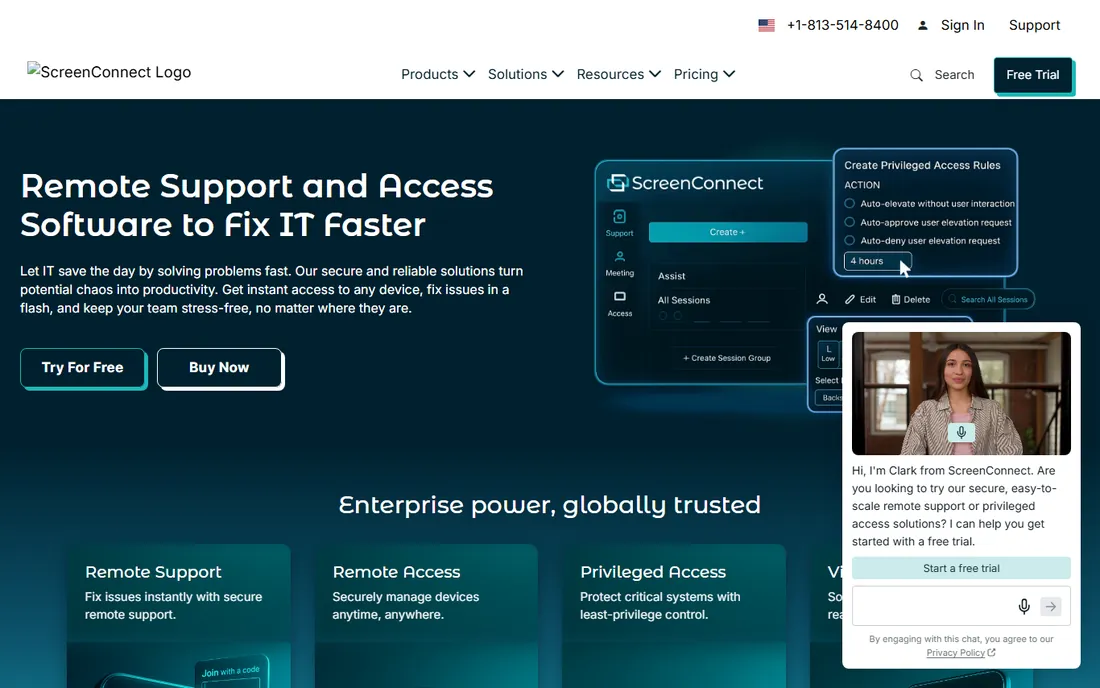 ConnectWise ScreenConnect homepage