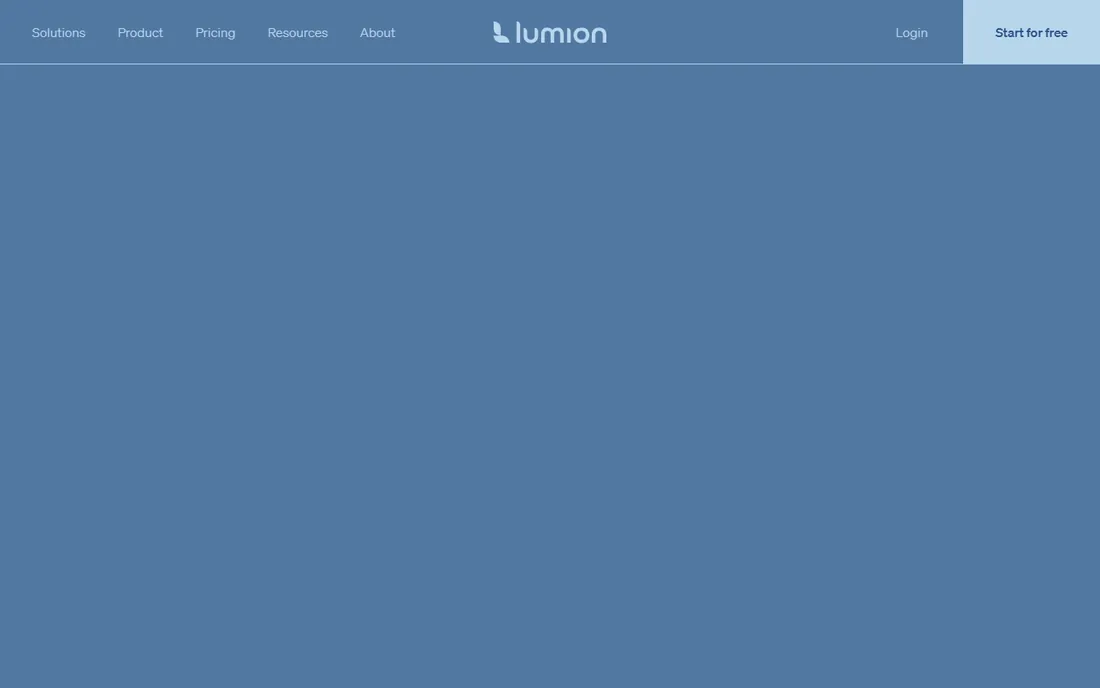 Lumion homepage
