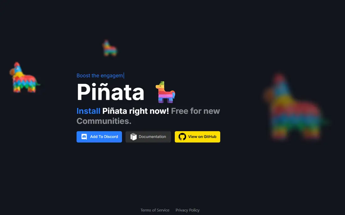 Piñata homepage