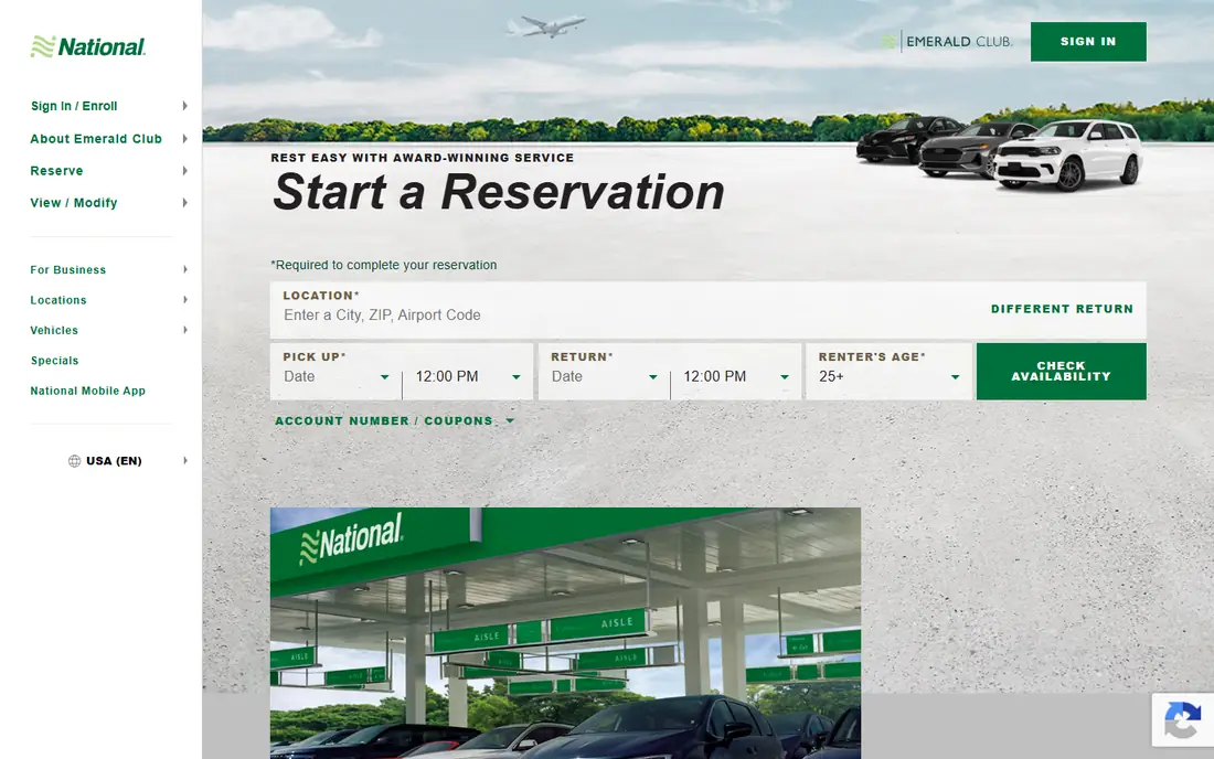 National homepage