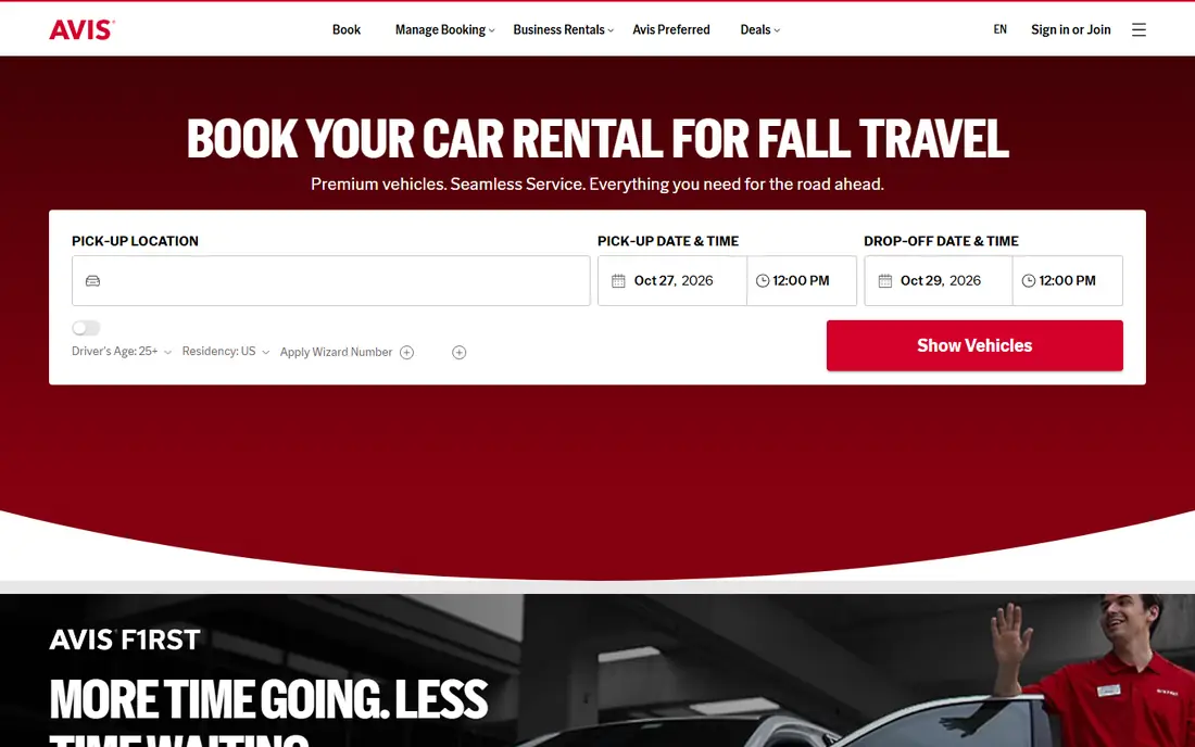 Avis homepage