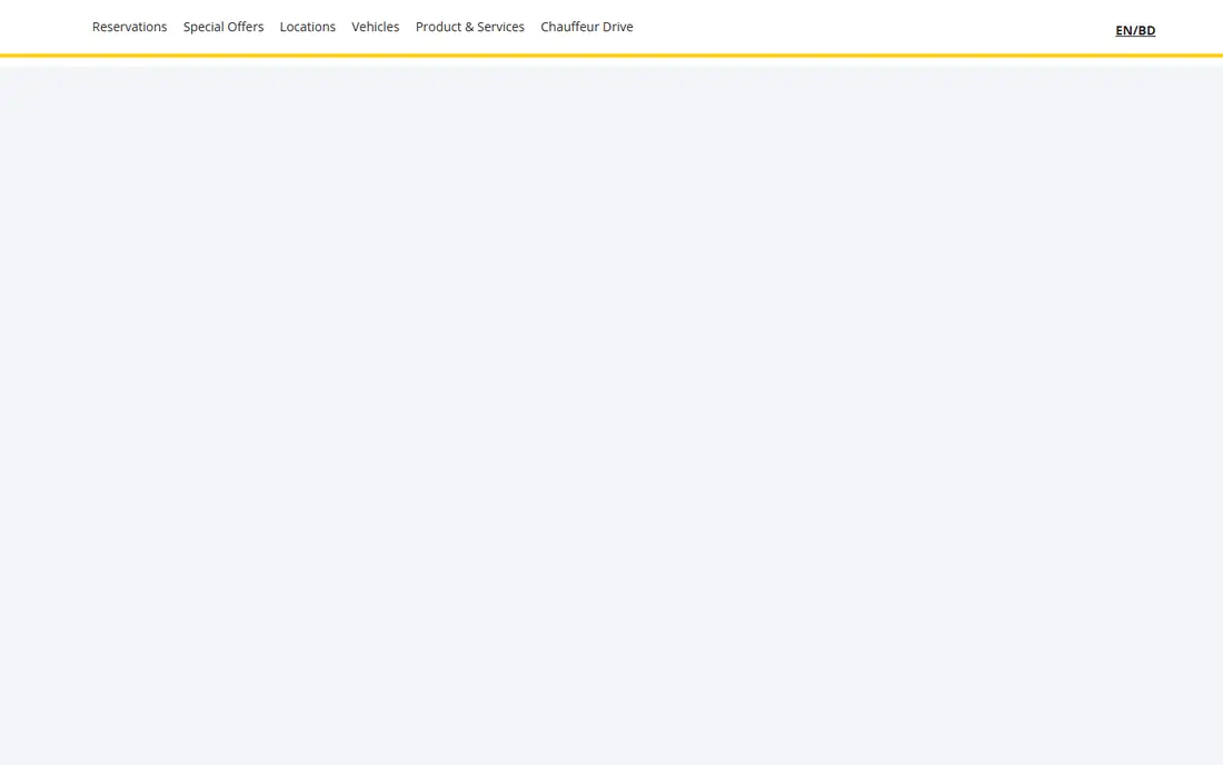 Hertz homepage