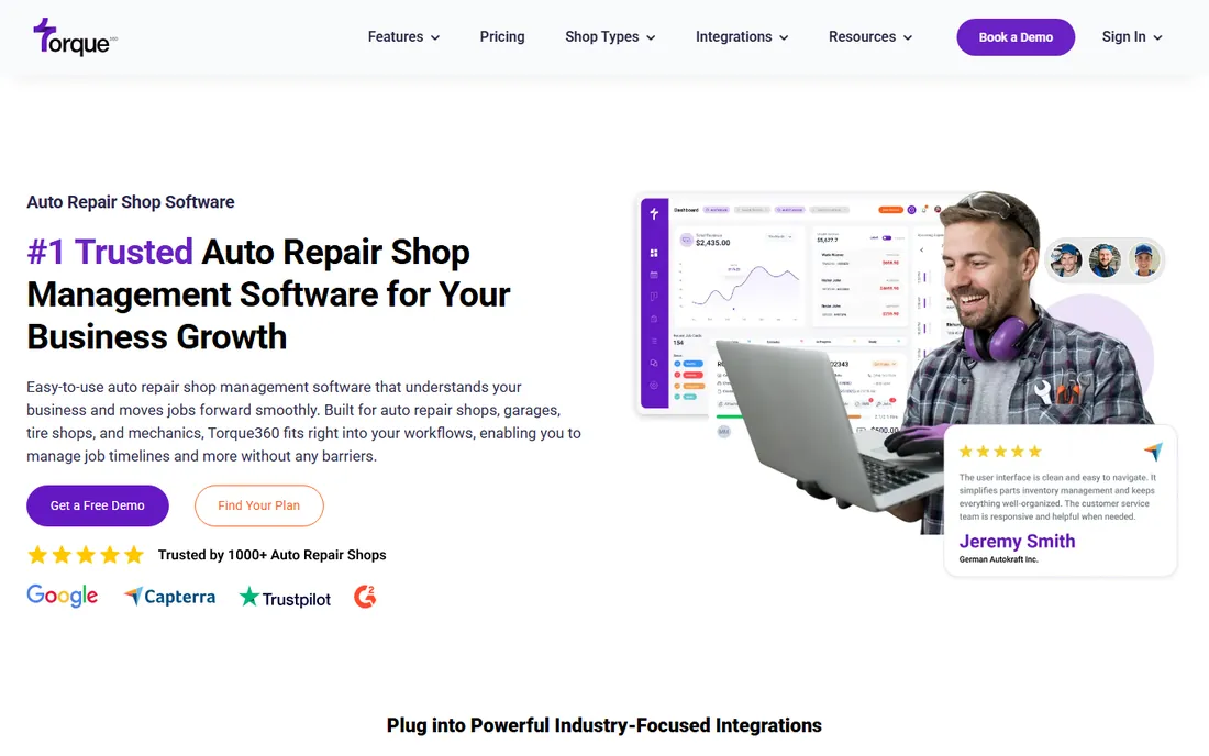 Torque360 homepage