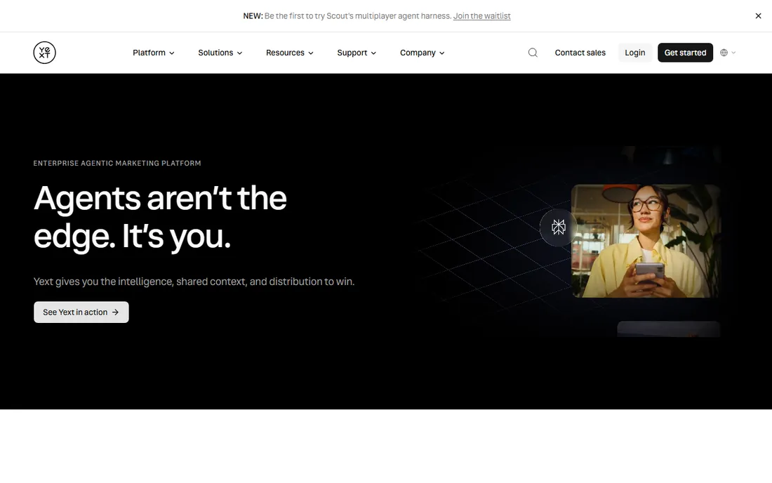 Yext homepage