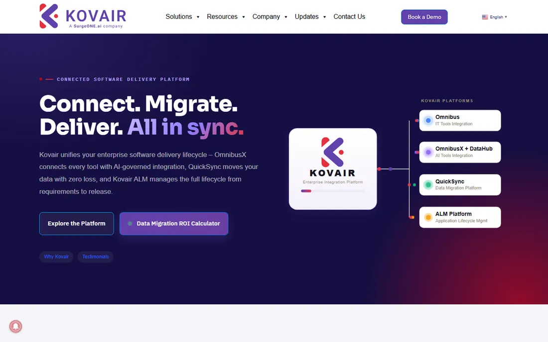 Kovair homepage
